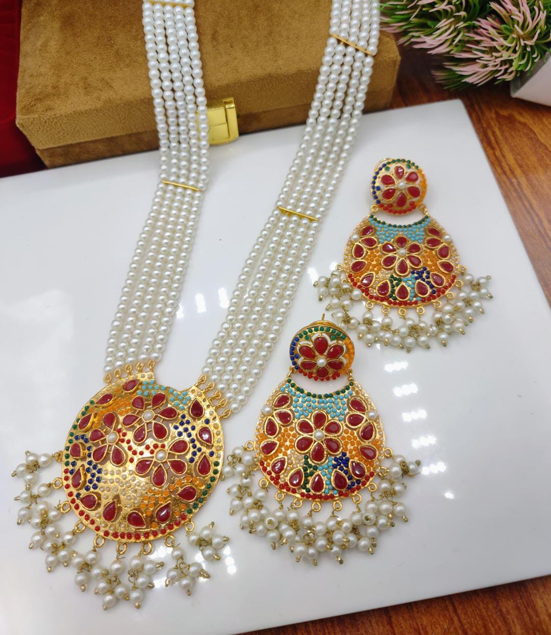 Multi Layered Kundan Mala Set